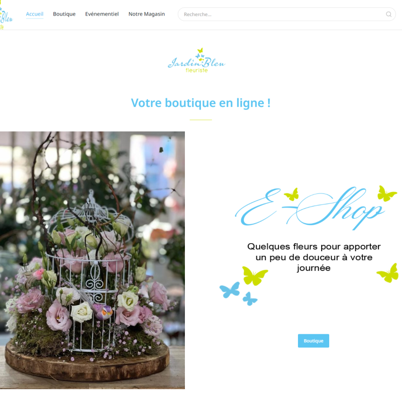 Site Web Jardin Bleu